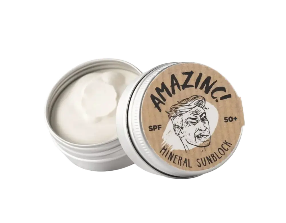 Amazinc Skincare Mineral Sunblock SPF 50+ White