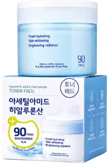 Unny Club Hyaluronic Acid And Niacinamide Toner Pads