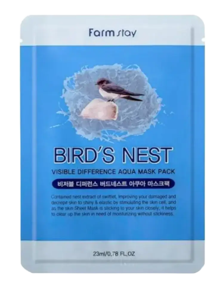Farm Stay Bird's Nest Visible Difference Aqua Mask Pack