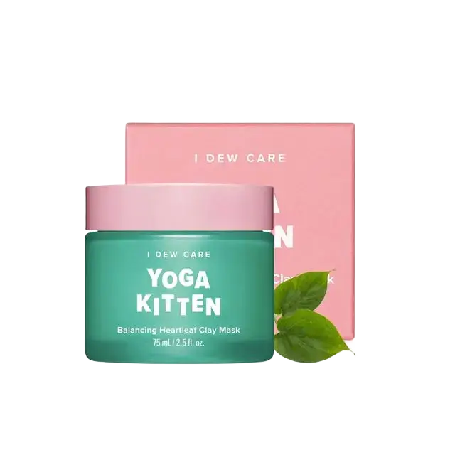 I Dew Care Yoga Kitten Balancing Heartleaf Clay Mask