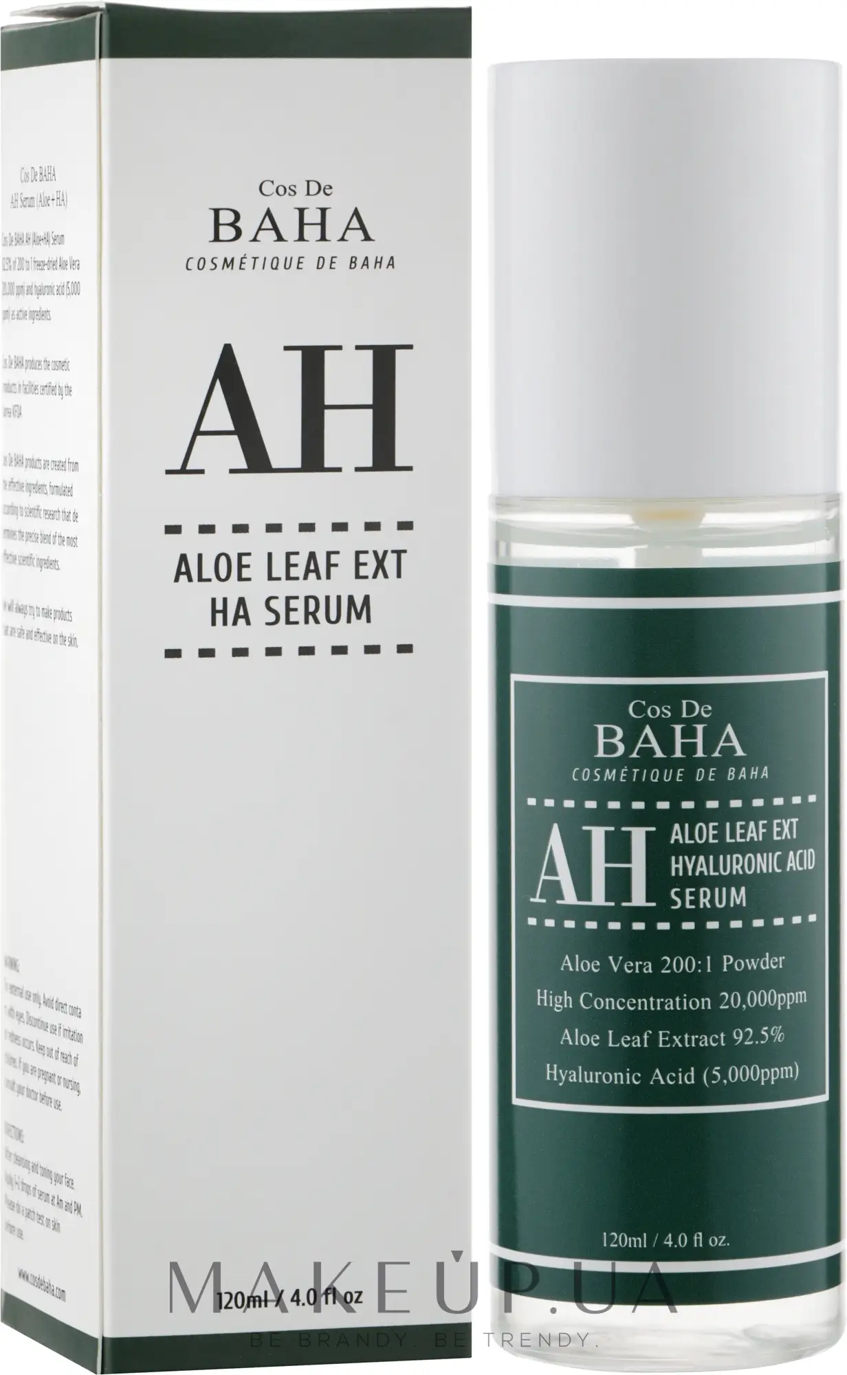 Cos De BAHA AH Aloe Leaf Ext Hyaluronic Acid Serum