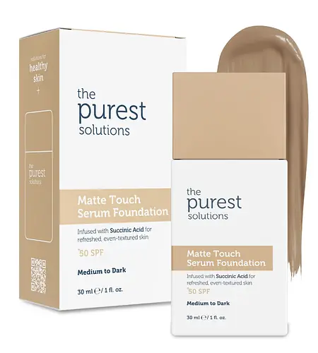 The Purest Solutions Matte Touch Serum Foundation SPF 50+ Medium To Dark