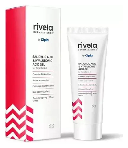 Rivela by Cipla Salicylic Acid and Hyaluronic Acid Gel