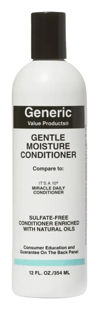 Generic Value Products Gentle Moisture Conditioner Compare to It's A 10 Miracle Daily Conditioner