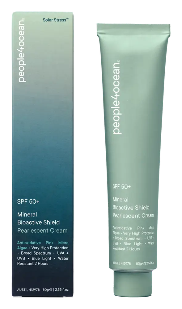 people4ocean SPF 50+ Mineral Bioactive Shield Pearlescent Cream