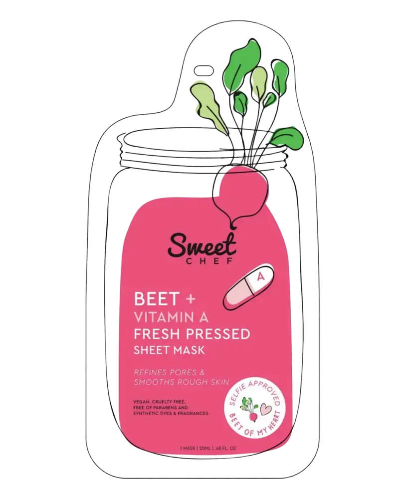 Sweet Chef Fresh Pressed Sheet Mask Beet + Vitamin A