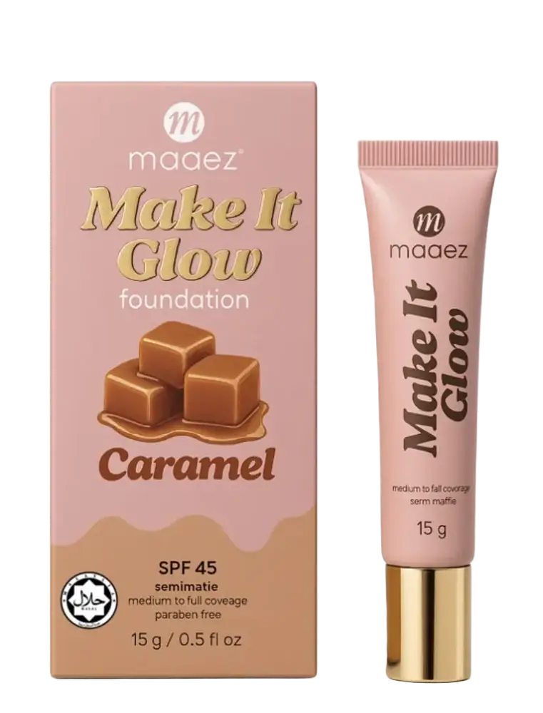 Maaez Make It Glow Foundation SPF 45 Caramel