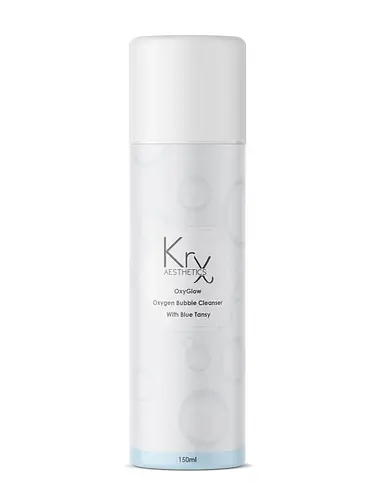 Krx Aesthetics OxyGlow Oxygen Bubble Cleanser Blue Tansy