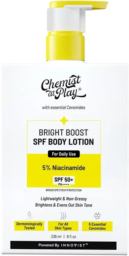 Chemist at Play Bright Boost SPF Body Lotion With Niacinamide & SPF 50+