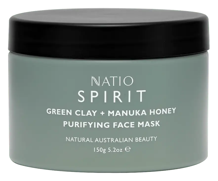 Natio Spirit Green Clay & Manuka Honey Purifying Face Mask
