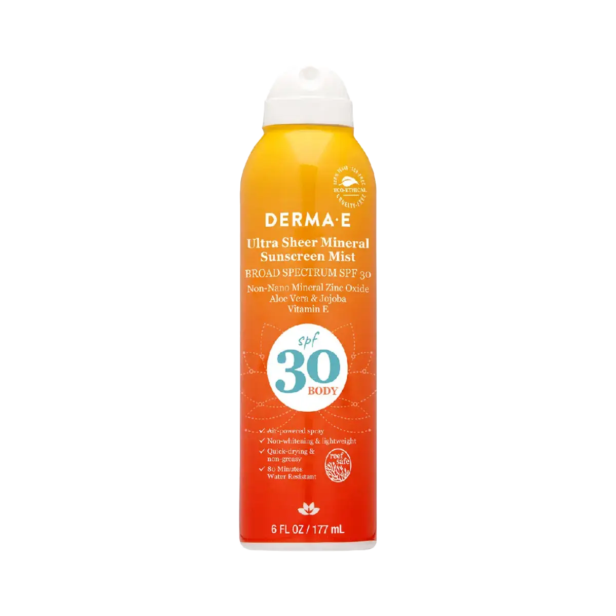 Derma E Ultra Sheer Mineral Body Sunscreen Mist SPF 30