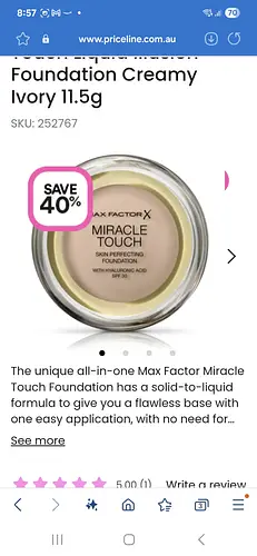 Max Factor X Miracle Touch Liquid Illusion Foundation