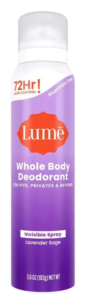 Lume Invisible Spray Deodorant Lavender Sage