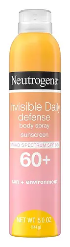 Neutrogena Invisible Daily Defense Body Spray Sunscreen SPF 60+