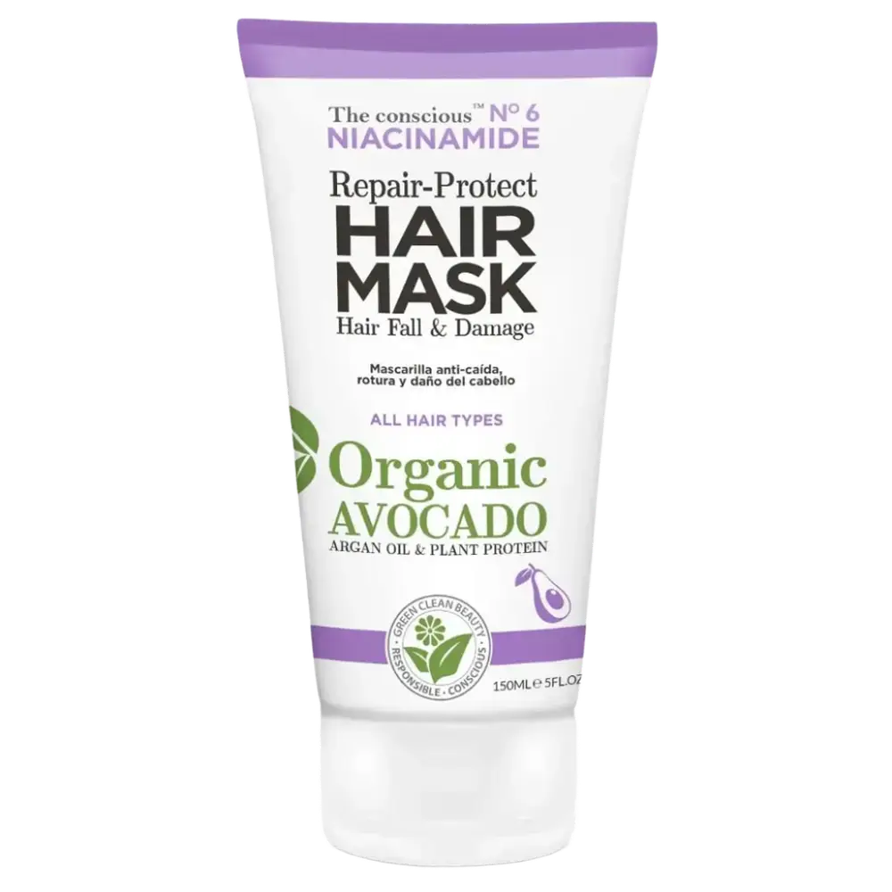 Biovène Barcelona The Conscious Niacinamide Repair-Protect Hair Mask Damage & Hair Fall Organic Avocado