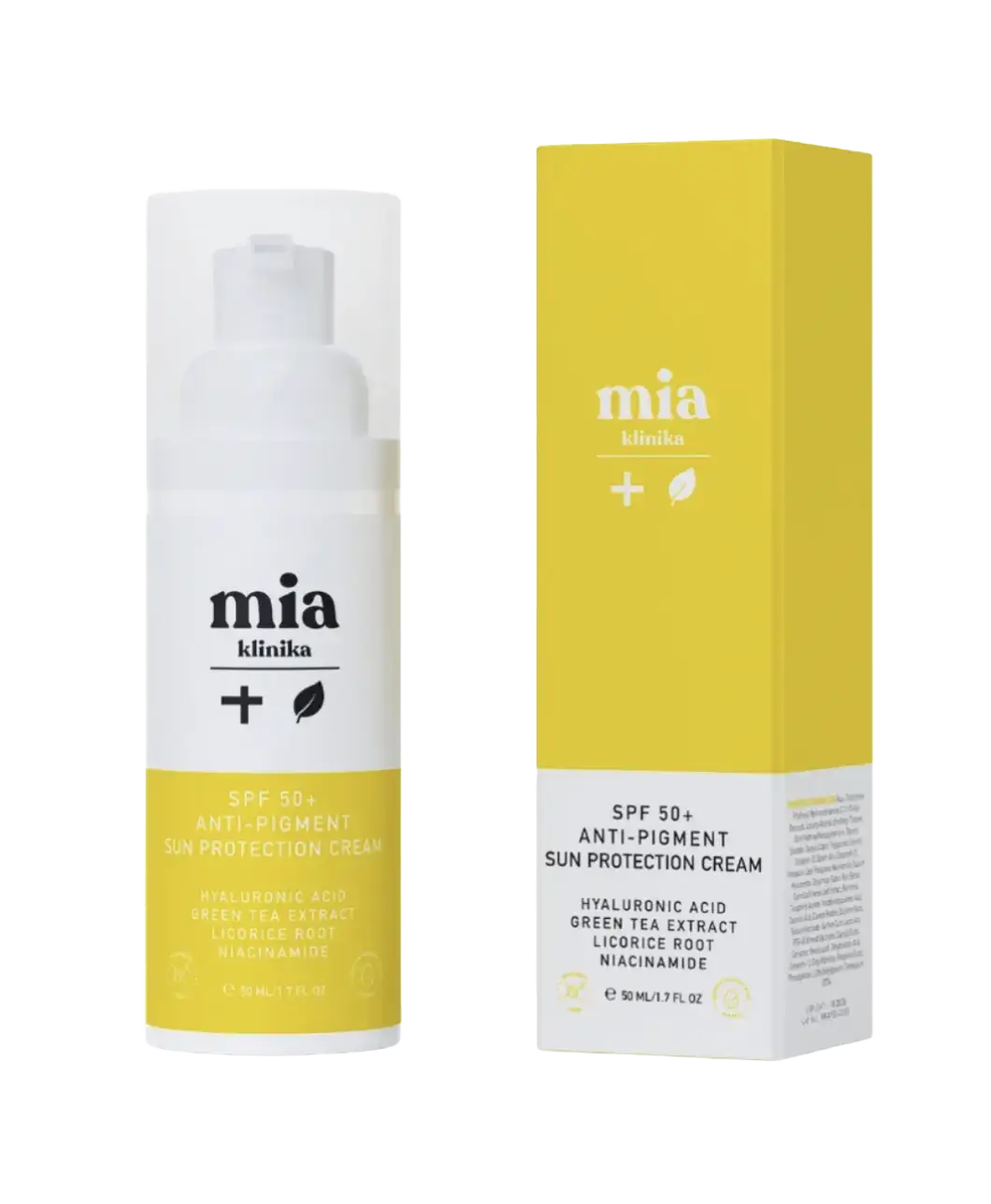 mia klinika SPF 50+ Anti-Pigment Sun Protection Cream