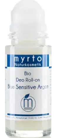 Myrto Natural Cosmetics Bio Deo Roll-On Blue Sensitive Argan