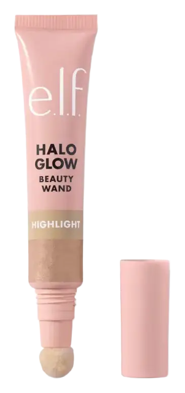 e.l.f. cosmetics Halo Glow Highlight Beauty Wand Champagne Campaign