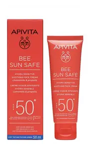 Apivita Natural Cosmetics Bee Sun Safe Hydra Sensitive Soothing Face Cream SPF50+