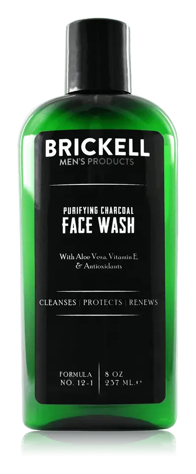 Brickell Men's Products Purifying Charcoal Face Wash Unscented