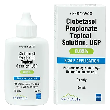 Saptalis Pharmaceuticals Clobetasol Propionate Topical Solution, USP 0.05%