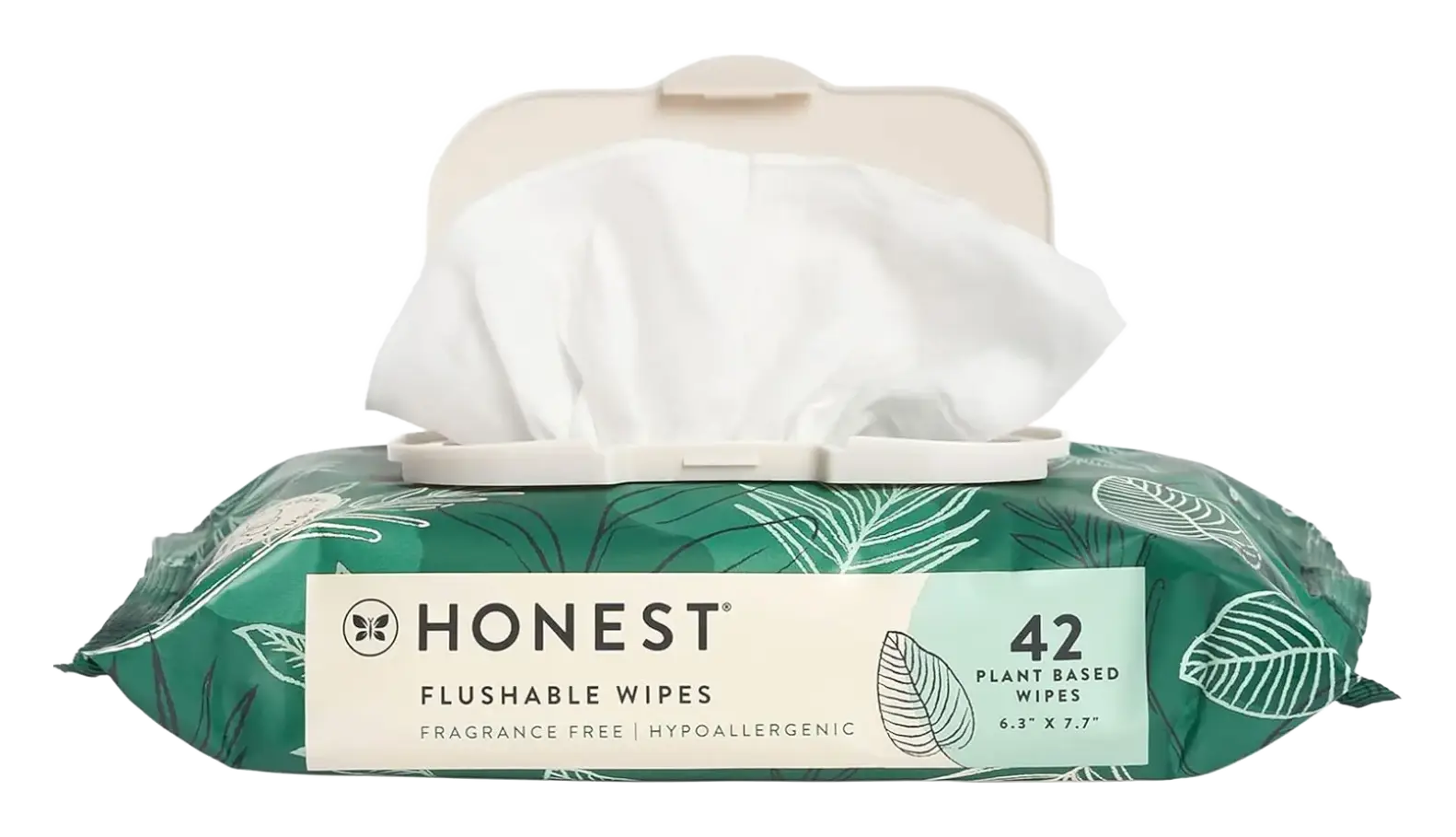 Honest Beauty Flushable Wipes Fragrance Free