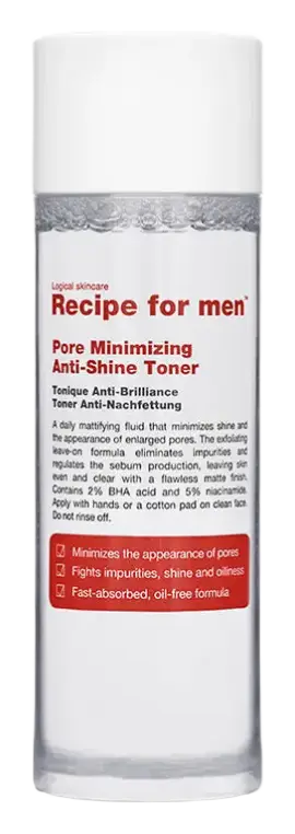 Recipe For men Pore Minimizing Anti-Shine Toner