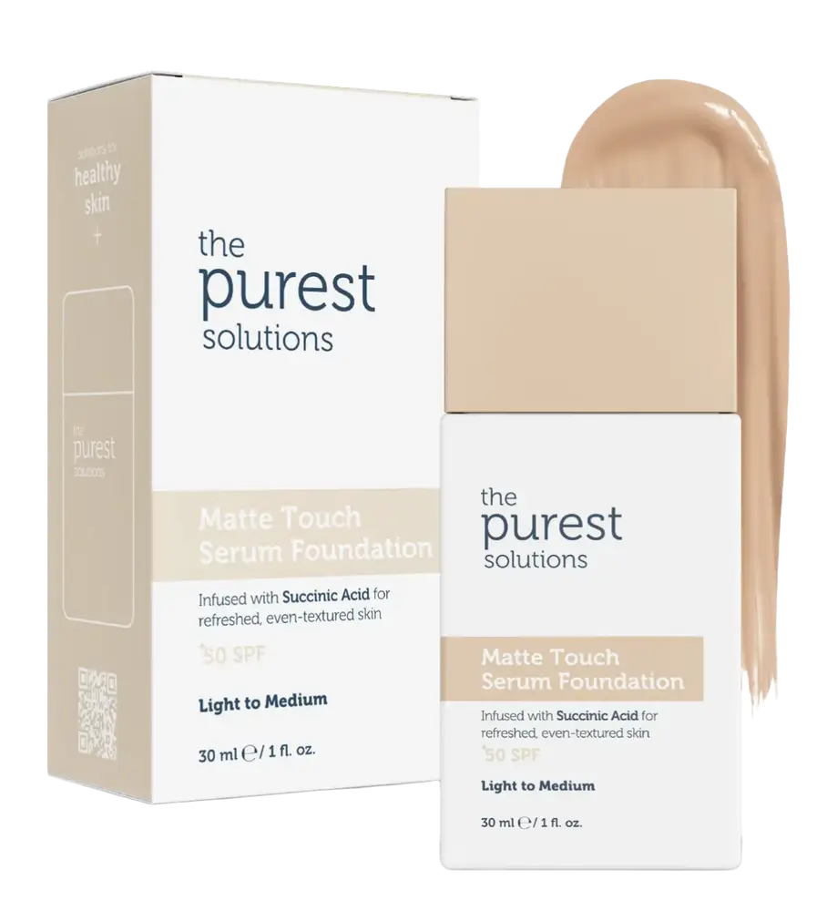 The Purest Solutions Matte Touch Serum Foundation SPF 50+ Light To Medium
