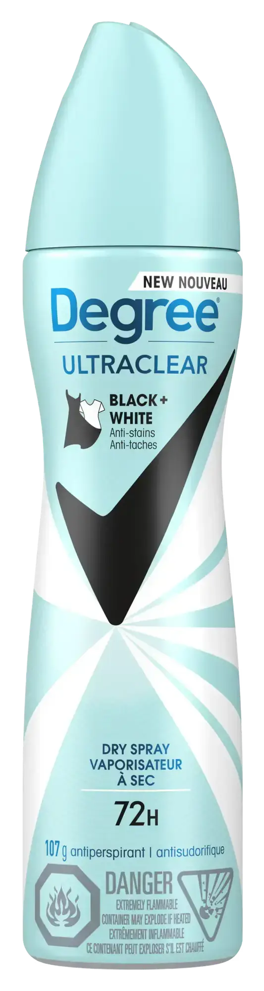 Degree Women Ultraclear Black + White 72H Antiperspirant Deodorant Dry Spray