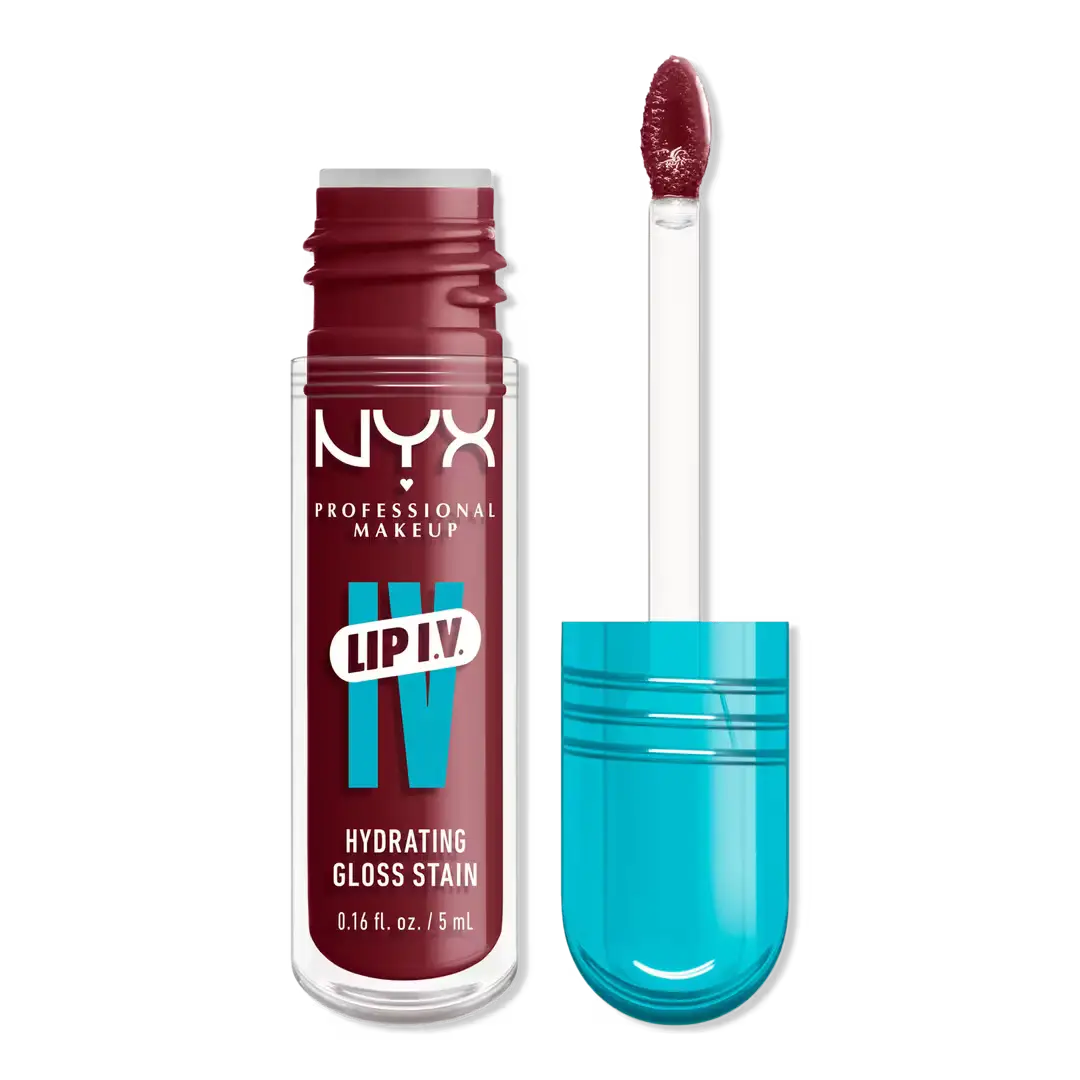 NYX Cosmetics Lip IV Hydrating Gloss Stain 08 Drippin In Rose
