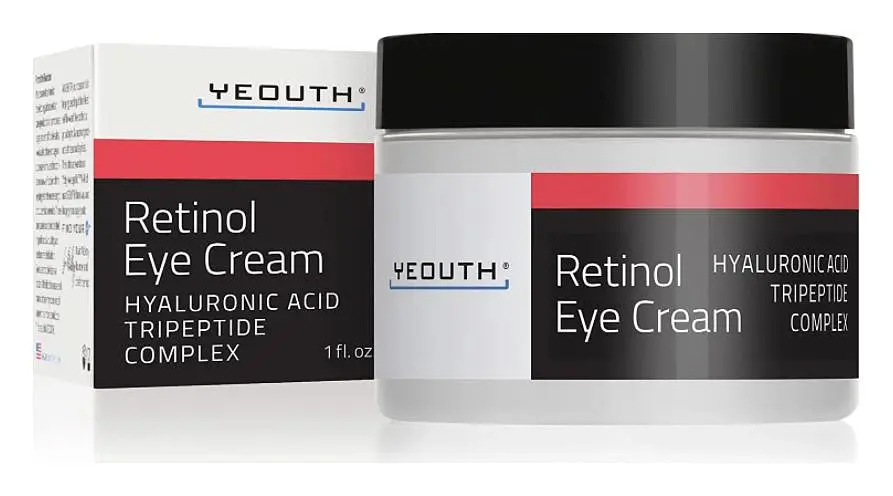 Yeouth Retinol Eye Cream with Hyaluronic Acid and Tripeptide Complex