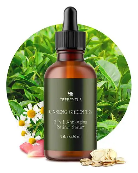 Tree to Tub Ginseng Green Tea Anti-Aging Retinol Serum