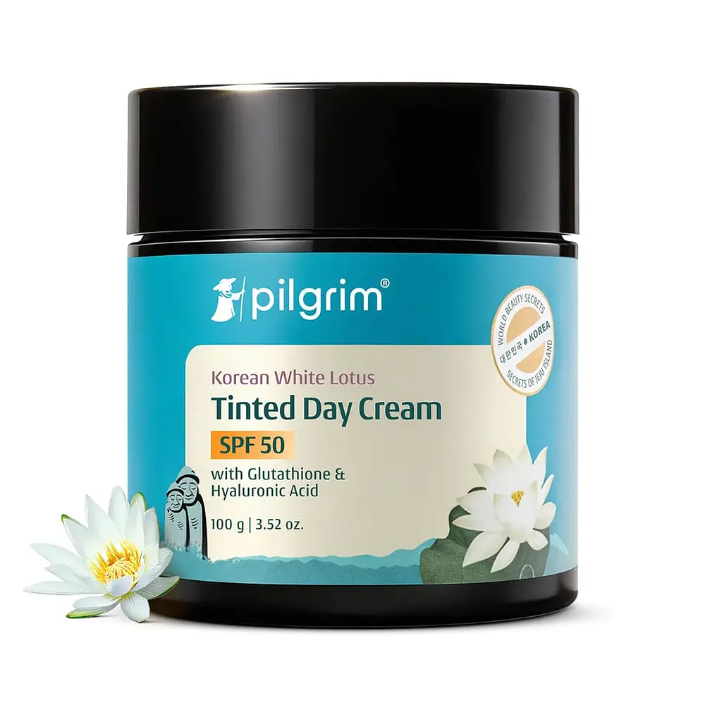 Pilgrim Korean White Lotus Tinted Day Cream SPF 50