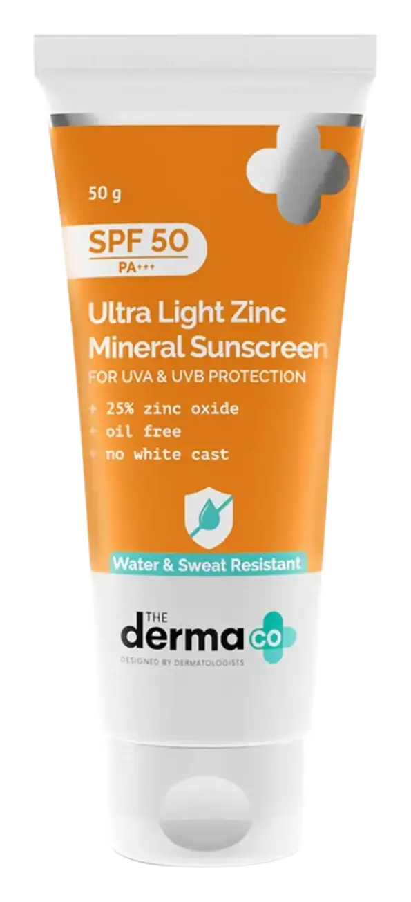 The Derma Co Ultra Light Zinc Mineral Sunscreen SPF 50