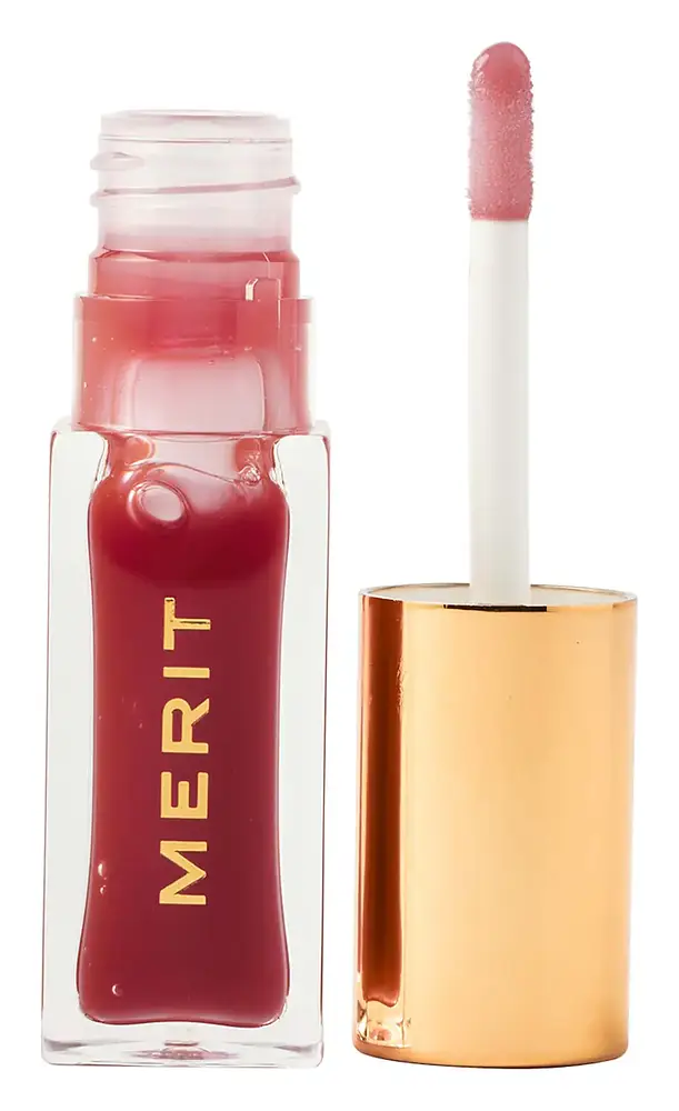 Merit Beauty Shade Slick Gelée Sheer Tinted Lip Oil Mapleton