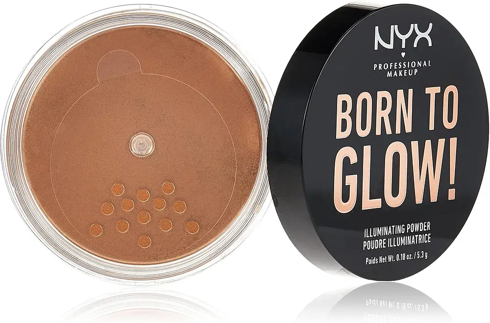 NYX Cosmetics Born To Glow Illuminating Powder Warm Strobe