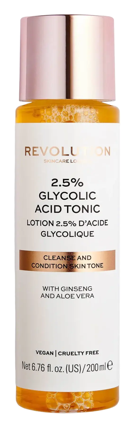 Revolution Beauty 2.5% Glycolic Acid AHA Glow Liquid Exfoliant Toner