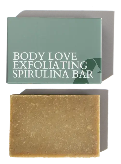 Fitglow Beauty Body Love Exfoliating Spirulina Bar