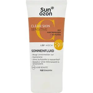 Sunozon Clear Skin Sensitive Sonnenfluid SPF 30