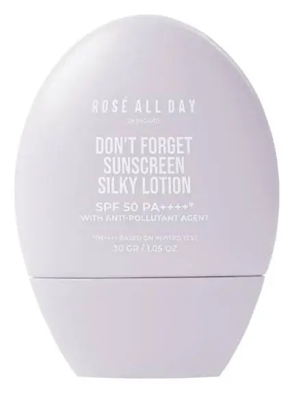 Rose All Day Don't Forget Sunscreen Silky Lotion SPF 50