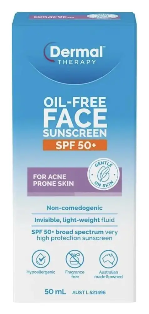 Dermal Therapy Oil-Free Face Sunscreen SPF 50+