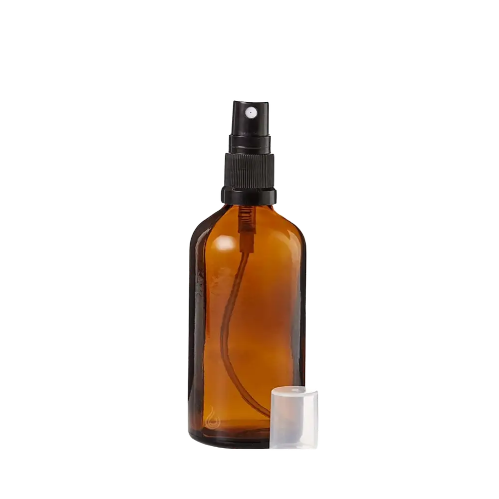 Faerly Amber Glass Bottle With Atomizer Spray