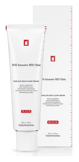 Tosowoong SOS Intensive Red Clinic Ovalicin Skin Clear Cream