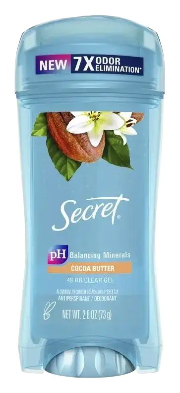 Secret Fresh Clear Gel Antiperspirant Deodorant Cocoa Butter
