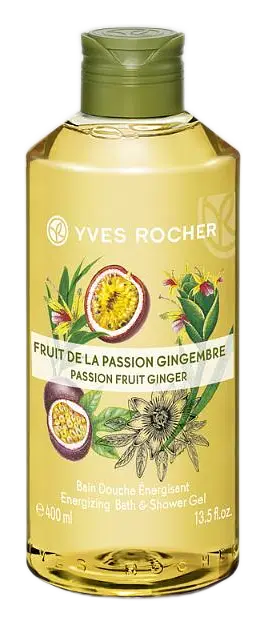 Yves Rocher Energizing Bath & Shower Gel Passion Fruit Ginger