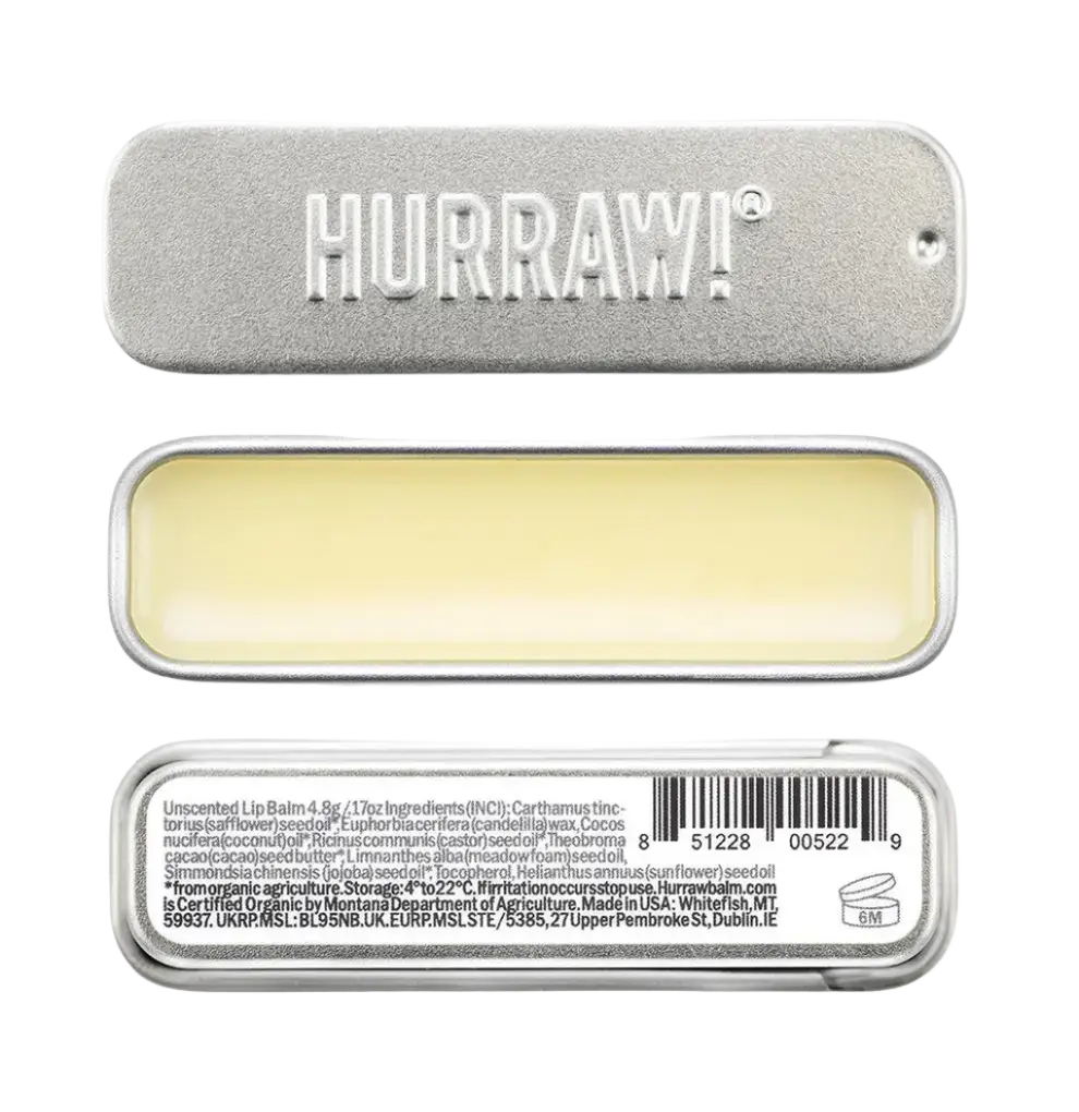 Hurraw! Slider Tin Lip Balm Unscented