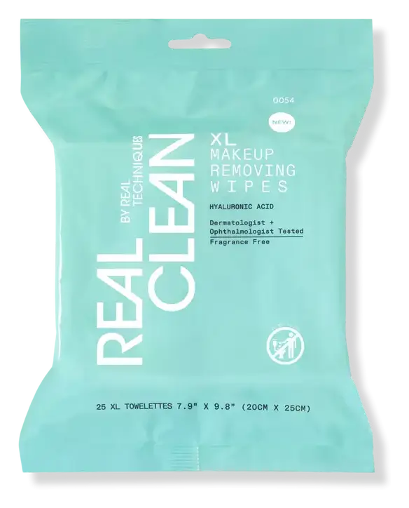 Real Techniques ® Real Clean XL Makeup Removing & Cleansing Wipes