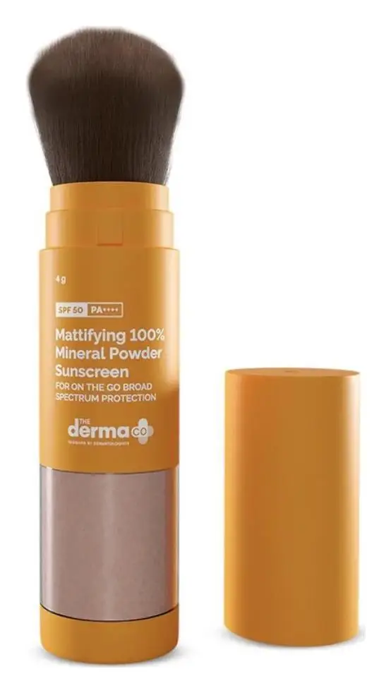 The Derma Co Mattifying 100% Mineral Powder Sunscreen SPF 50 PA++++