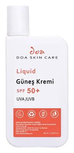 Doa Kozmetik Liquid SPF 50 + Güneş Kremi