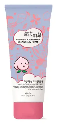 Esfolio Hyaluronic Acid Peach Cleansing Foam
